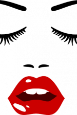 girl face with long lashes free svg file clipart images