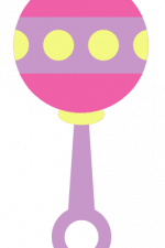 Girl Rattle Shaker, Toy Free Svg File