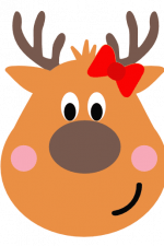Girl Reindeer, Christmas Free Svg File