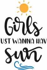 girls just wanna have sun, beach,
summer vacation free svg file