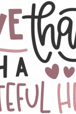 give thanks with a grateful heart,
thanks giving free svg file