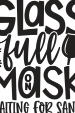 Glass Full On Mask Waiting For Santa Free Svg File