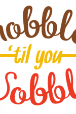 Gobble Till You Wobble, Arrow Free Svg File