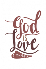 God Is Love, jhon 4:16 Bible Verse, Christian Free Svg File
