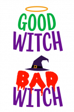 Good witch Bad Witch, Funny, Halloween Free Svg File