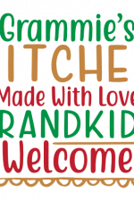 Grammie's Kitchen Made With Love, grandkids welcome Free Svg File