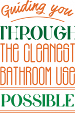 guiding you through the cleanest bathroom use possible, restroom free svg file
