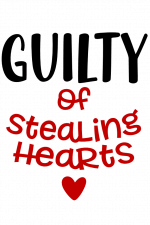Guilty Of Stealing Hearts, Funny Baby Onesie Free Svg File