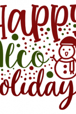 Happy Alco Holidays, christmas Free Svg File