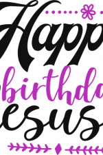 happy birthday jesus, christmas free svg file