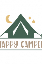 Happy Camper, Moon, Stars Free Svg File