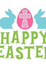Happy Easter, Bunny, Eggs Free Svg File