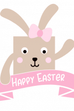 Happy Easter, Bunny Free Svg File