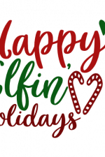 Happy Elfin Holidays, Christmas Free Svg File