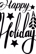 happy holidays, stars, christmas free svg file