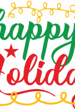 happy holidays, tree, christmas free svg file