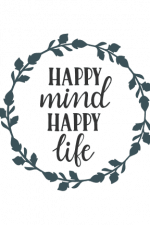 happy mind happy life, positive free svg file
