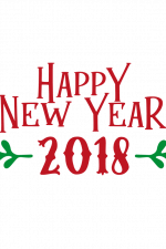 Happy New Year 2018, Holiday Free Svg File