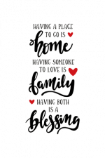 having a place to go is home, having someone to love is family, having both is a blessing, parents free svg file