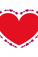 Heart Arrow Shape, Valentine's Day Free Svg File