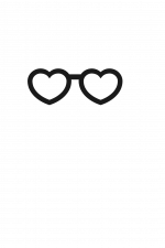 Heart Eyeglasses, Love Free Svg File