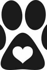 heart paw monogram frame, dog, pet lover free svg file