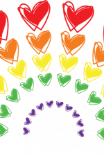 heart rainbow, lgbt pride free svg file