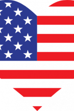 heart shape american flag, 4th of july, USA - free svg file for members