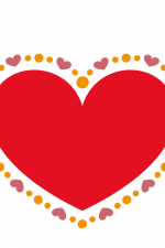 Heart Shape, Dots, Valentine's Day Free Svg File