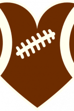 heart shape football ball, sport - free svg file for members