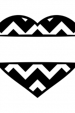 Heart Split Text Frame, Love Free Svg File