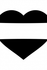 Heart Split Text Frame, Love Free Svg File