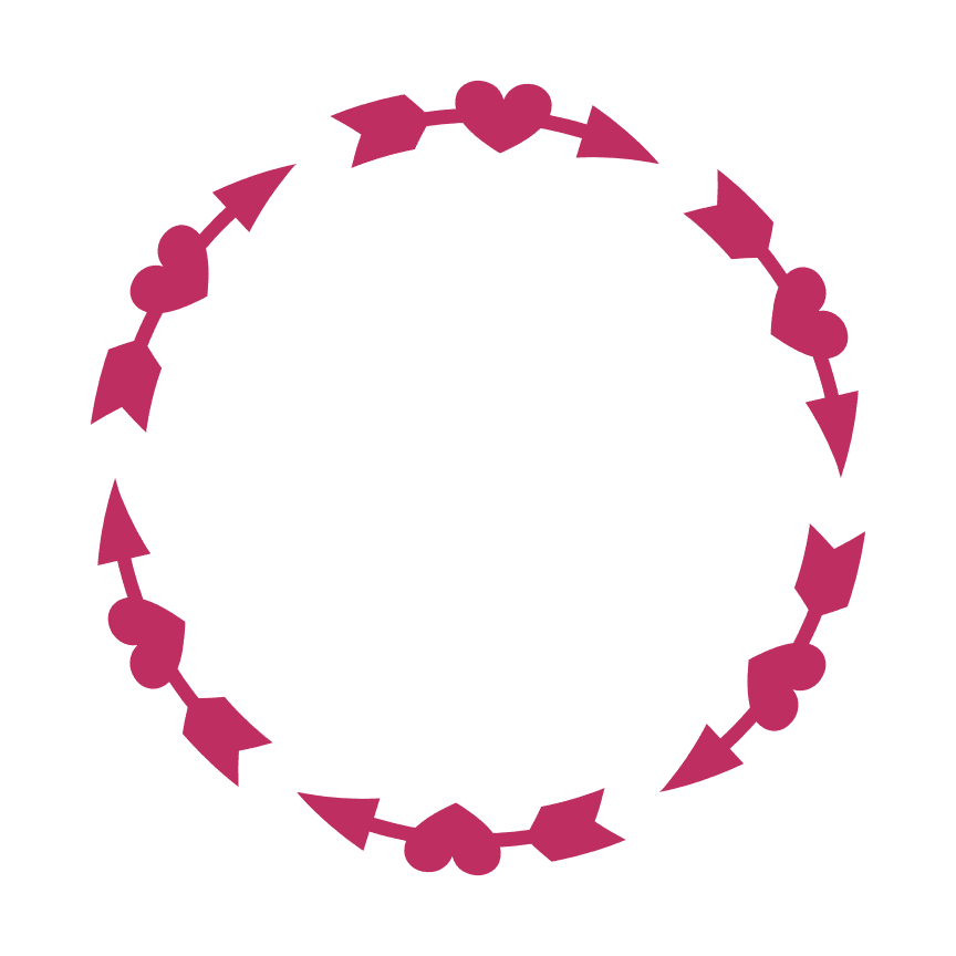 heart-with-arrows-circle-monogram-decorative-free-svg-file-SvgHeart.Com