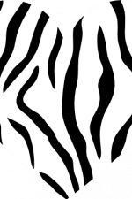 Heart Zebra Stripes, Pattern, Africa - free svg file for members