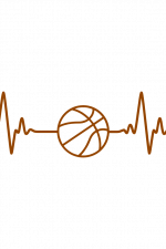 Heartbeat Basketball ball, Sport Love Free Svg File