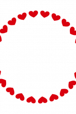 Hearts Circle Monogram, Valentine's Day Love Free Svg File