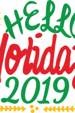 hello holidays 2019, christmas free svg file