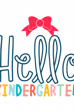 Hello Kindergarten Free Svg File