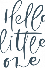 hello little one, baby boho style sayings free svg file
