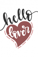 Hello Lover, Heart Free Svg File
