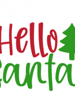 Hello Santa, Christmas Free Svg File