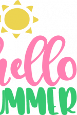 hello summer, drink, boat, vacation free svg file