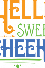 hello sweet cheeks, bathroom free svg file