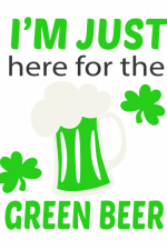 Here For Green Beer, Beer Glass Free Svg File