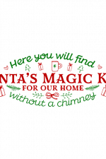 here you will find santa's magic key for our home without a chimney, christmas free svg file