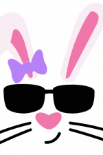 Hiphop Bunny, Sunglass, Girl Free Svg File