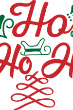 ho ho ho, santa claus sleigh, funny christmas free svg file