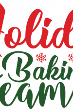 holiday baking team, trees, snowflakes, christmas free svg file