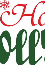 holly jolly, christmas free svg file