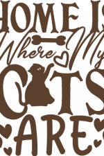 home is where my cats are, hearts, kitty lover free svg file